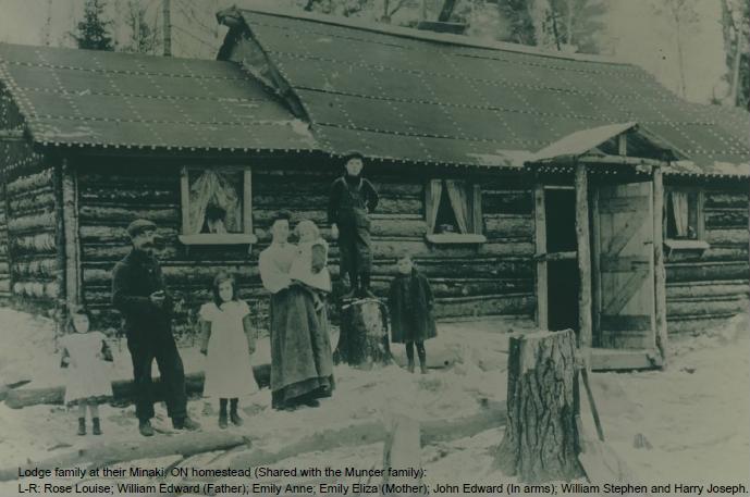 Lodge family in Minaki ca1906